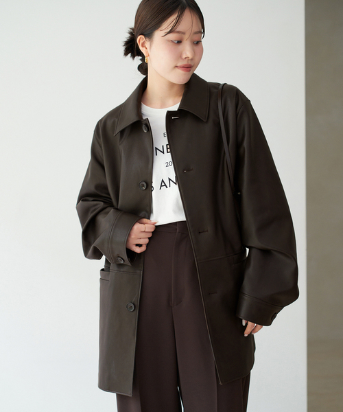 plage（プラージュ） コート アウター Leather Like Car コート