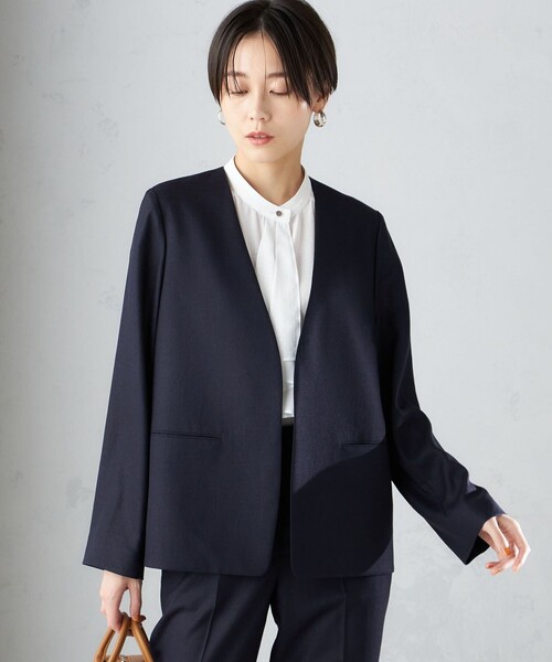 SHIPS（シップス） ジャケット ノーカラージャケット 「接触冷感