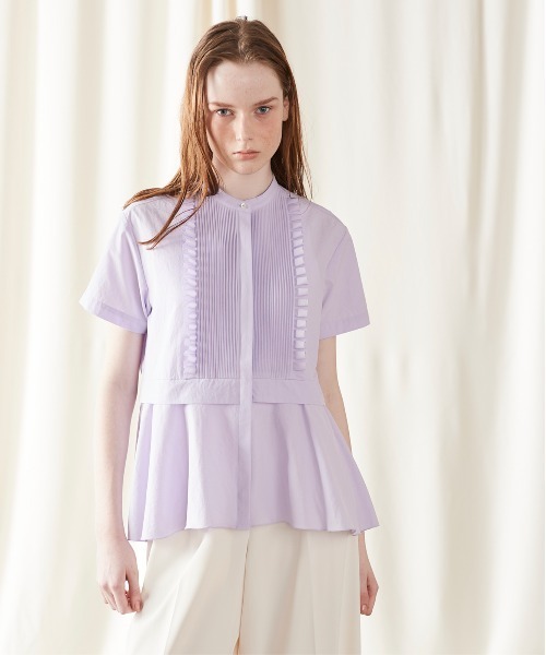 Marilyn Moon（マリリンムーン） ブラウス シャツ タックフリルフレア