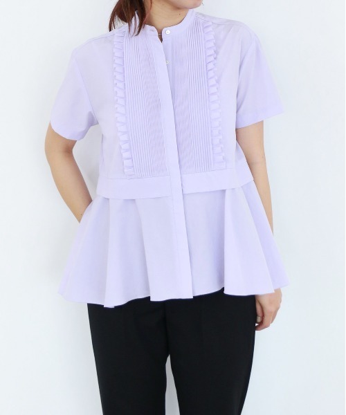 Marilyn Moon（マリリンムーン） ブラウス シャツ タックフリルフレア