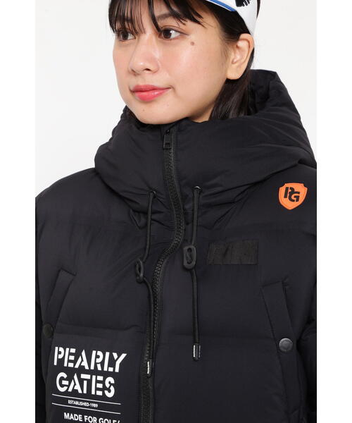 パーリーゲイツ フード付ダウンコート レディース Sサイズ PEARLY