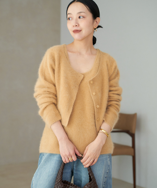 plage（プラージュ） カーディガン Light Fur Short カーディガン