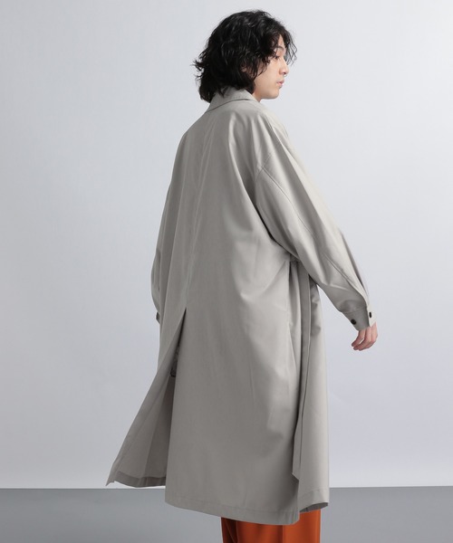 HARE（ハレ） ステンカラーコート FREE グレー メンズ : ZOZOTOWN