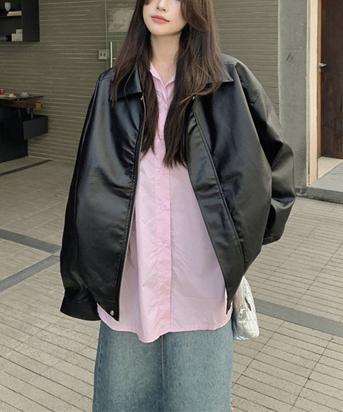 gossip!ロサンゼルス ジャケット テーラードジャケット Y2K PUレザー