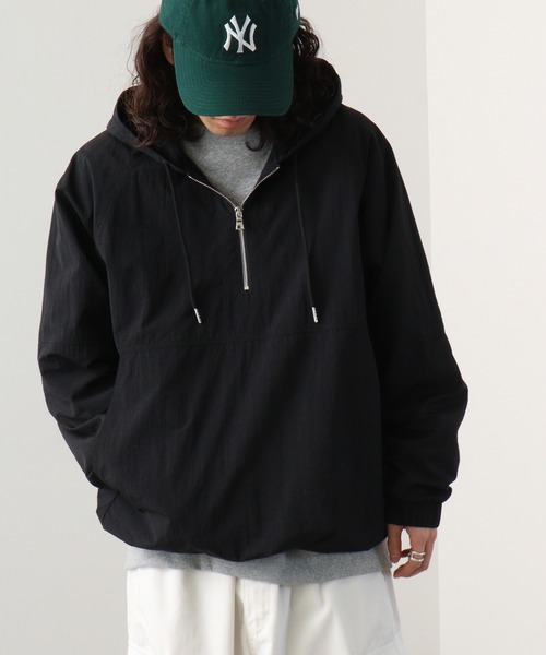 MMMM マウンテンパーカー ウインドブレーカー ハーフジップアノラック