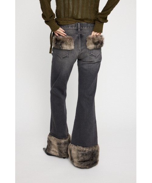 LAGUA GEM（ラグアジェム） ジーンズ デニム デニムパンツ FAUX FUR