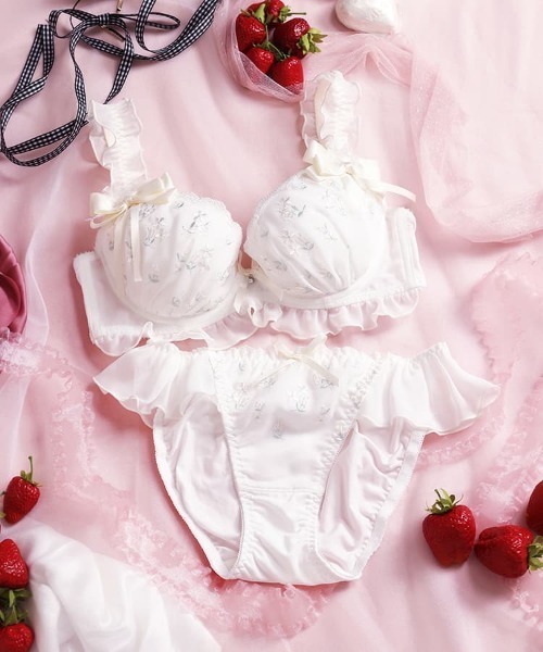 northerly（ノーザリー） ブラジャー ショーツセット ロゼット