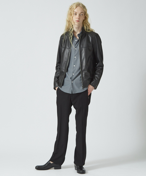 5351 POUR LES HOMMES 革ジャン ライダース フレンチアーミー レザー