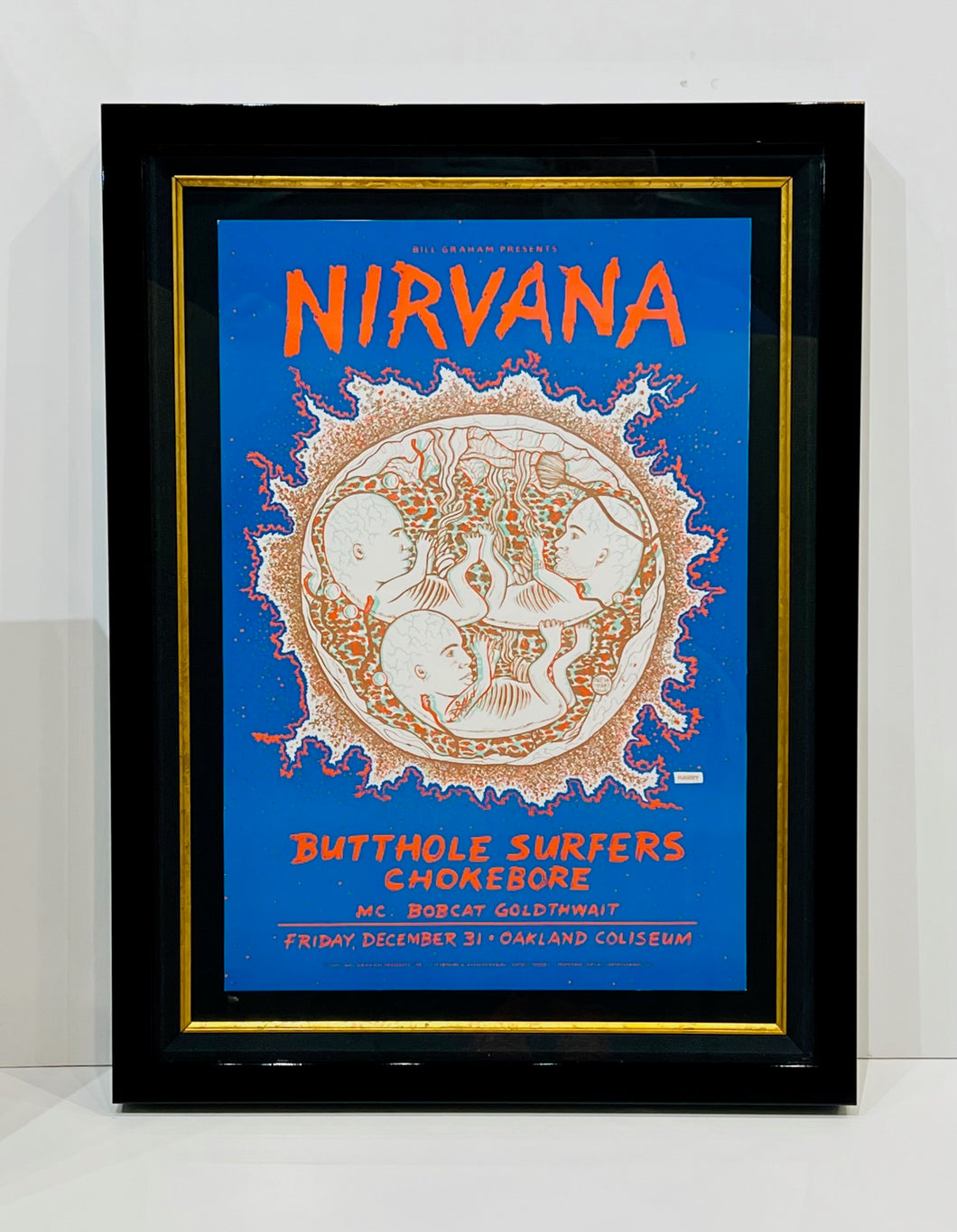 NIRVANA ' - RARE MINT CONDITION ' BILL GRAHAM PRESENTS ' POSTER