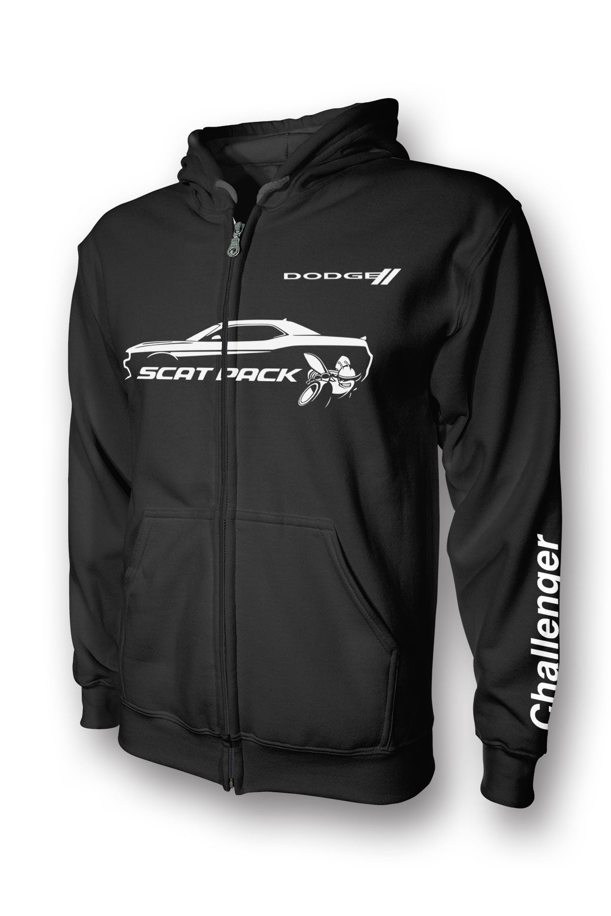 Dodge Challenger Scat Pack Full-Zip Hoodie – Dodge Hoodie, Apparel
