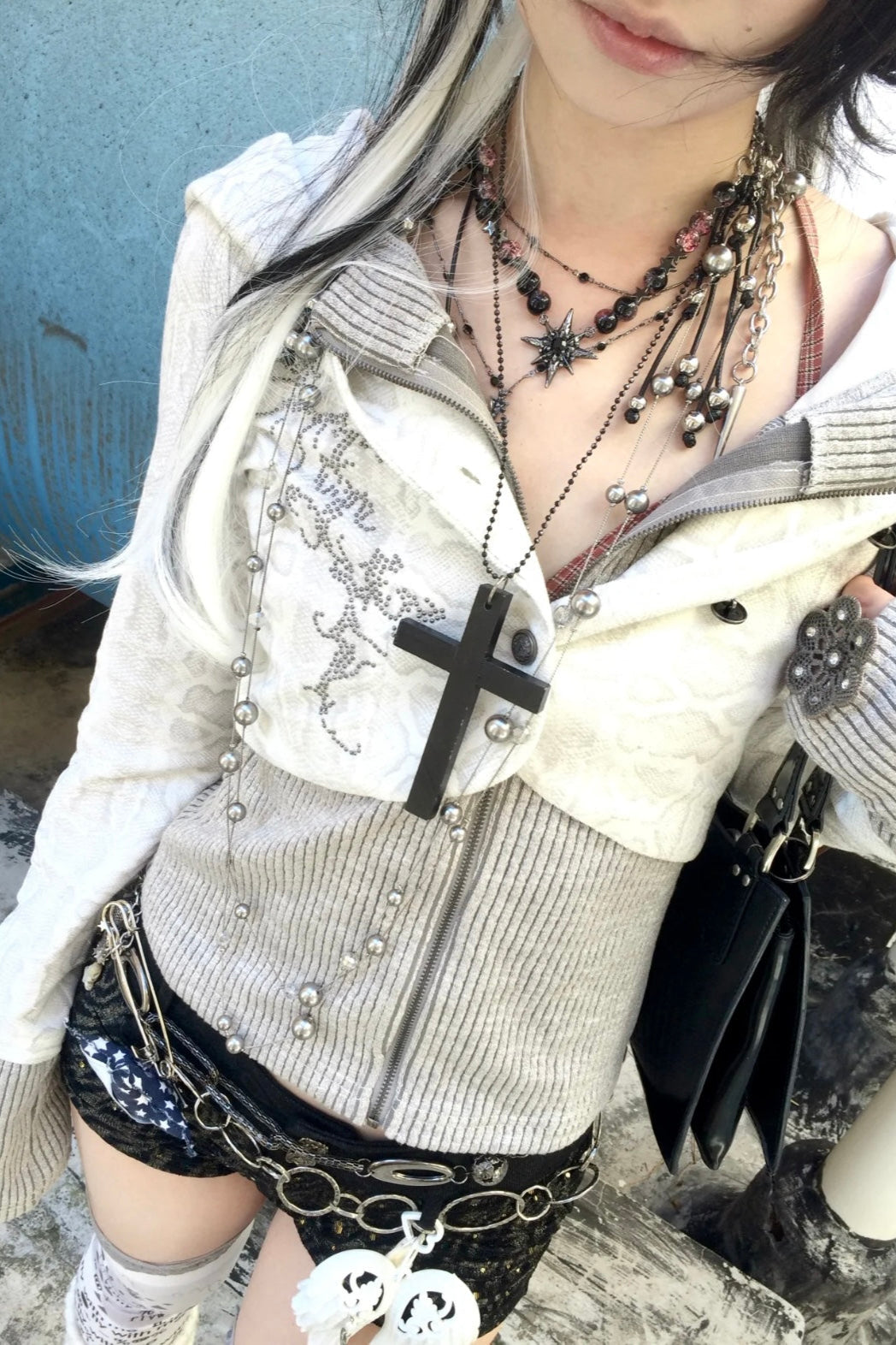 line stone skull tops ZC21194