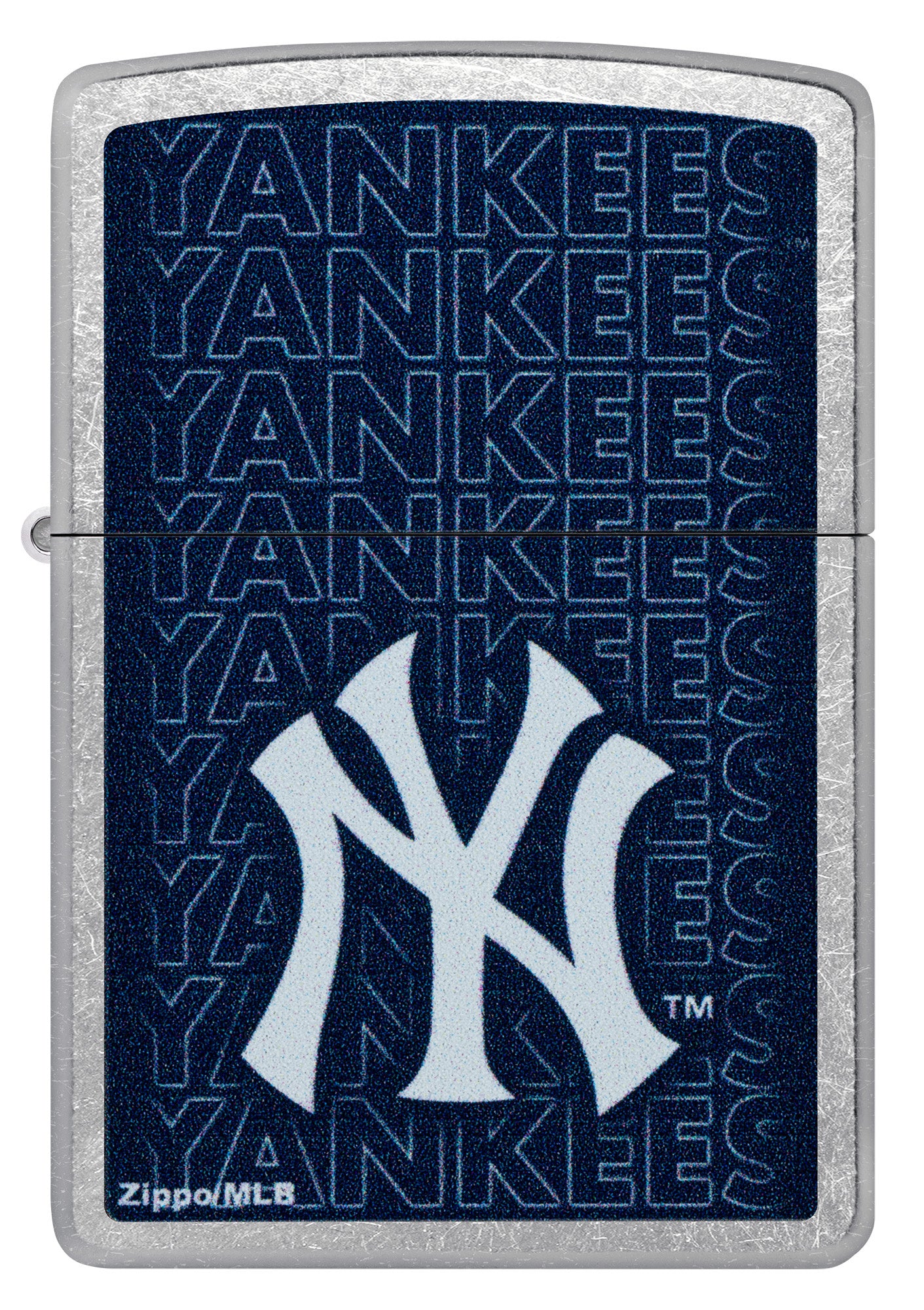 Zippo MLB® New York Yankees™ Logo Design Street Chrome Windproof