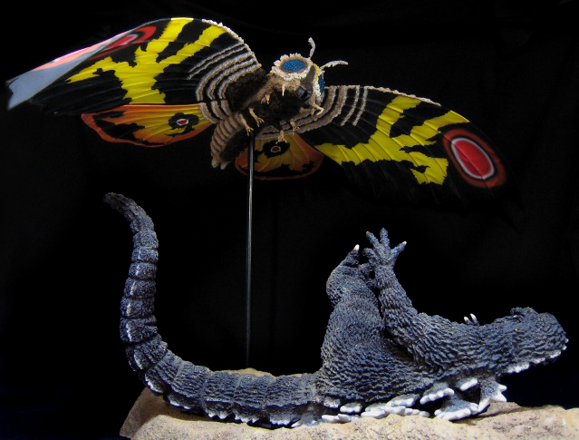 □モスラ対ゴジラ・静之浦の死闘 完成品+パラダイス モスラ幼虫</FONT