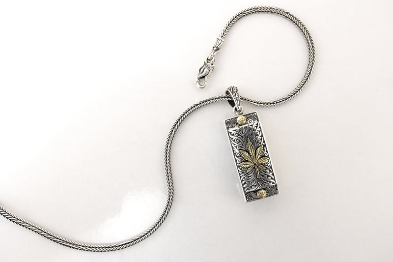 ハーモニカ・ペンダントトップ（Leaf) :Harmonica Pendant : Leaf