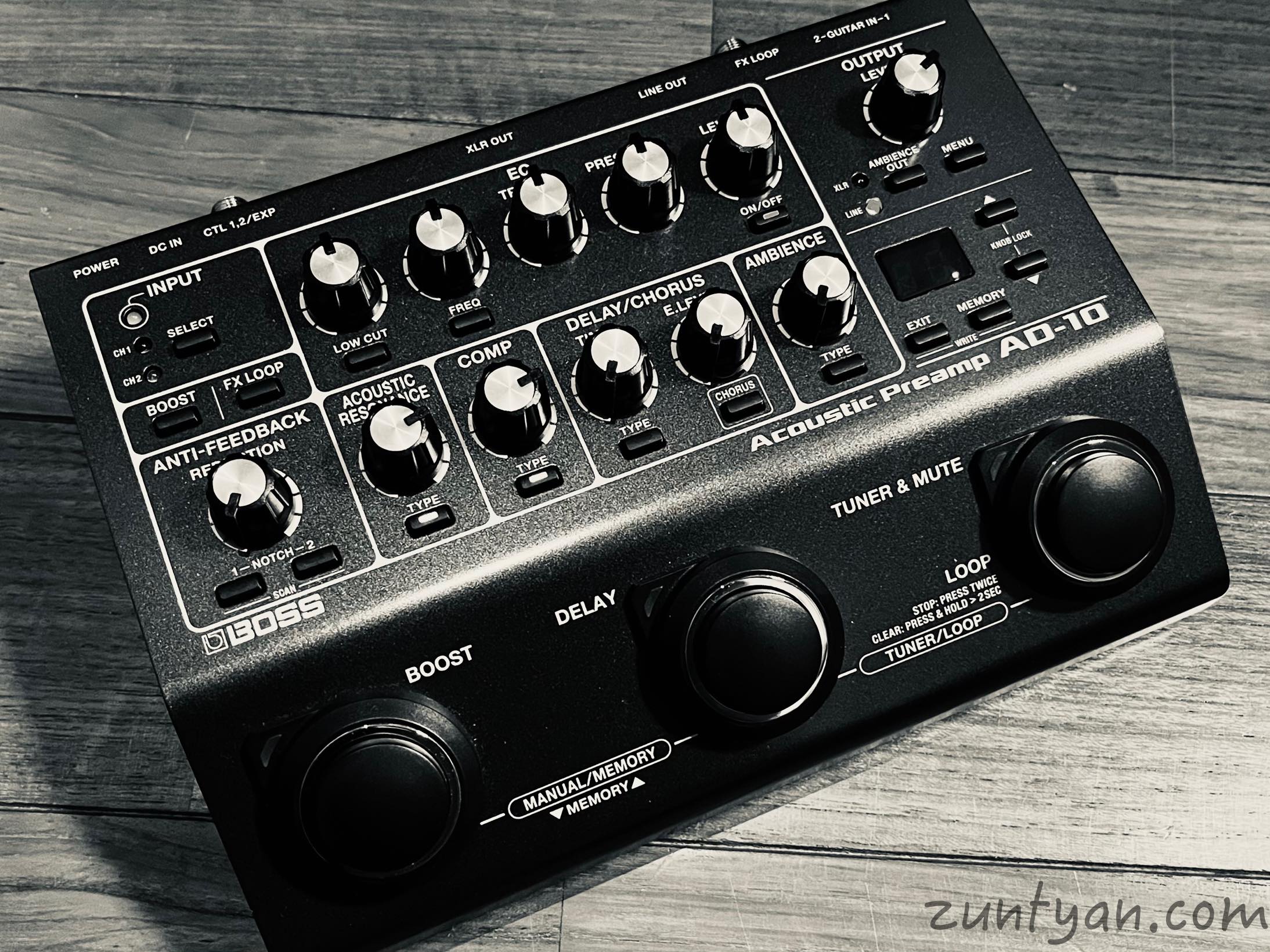 BOSS AD-10 アコースティックプリアンプを使ってみた - zuntyan.com