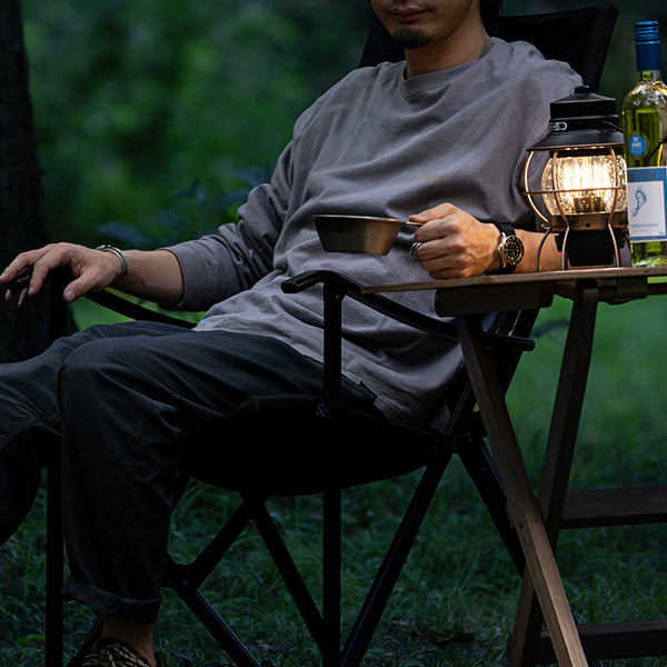 アディロンダック キャンパーズチェア ブラック – aandfonlinestore