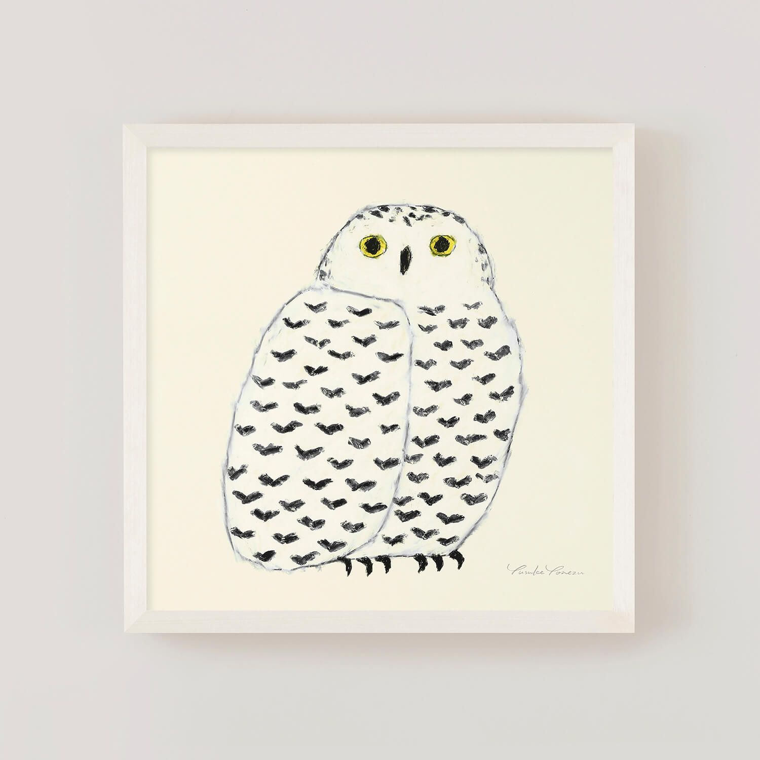 アートポスター | シロフクロウ ivory フレームセット – a good view