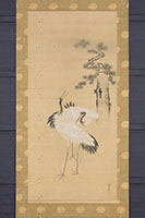 寿老人松竹鶴図】