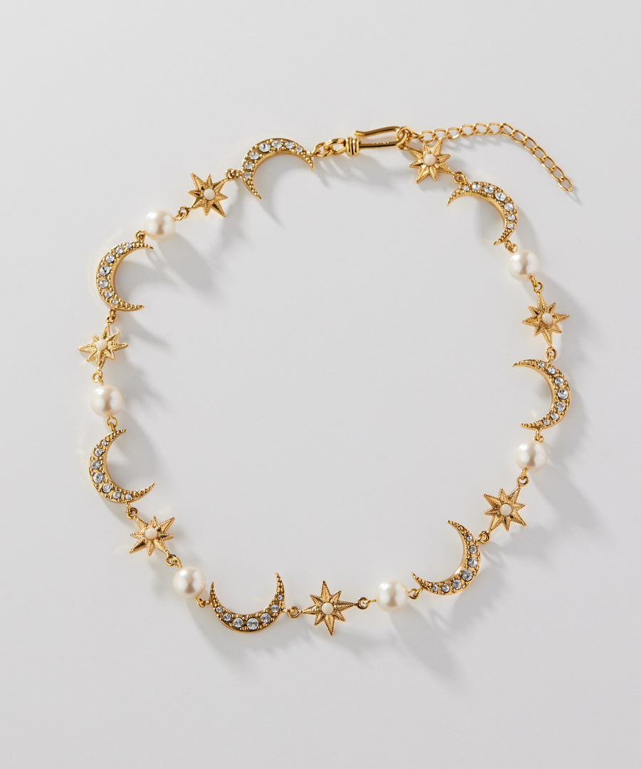 ADER.bijoux（アデルビジュー）｜STAR pearl mix short necklace