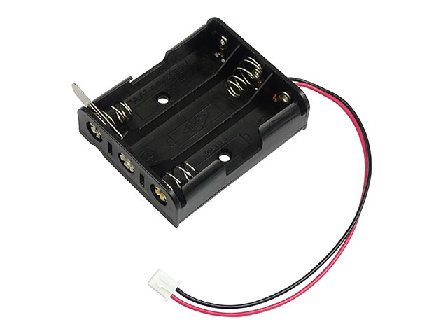 電池ボックス 単3×3本 スイッチ付 XHコネクター付: ケース・ネジ・固定