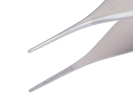 7-7000-02 マイクロアドソンピンセット 無鈎 120mm AB 102/12 【AXEL