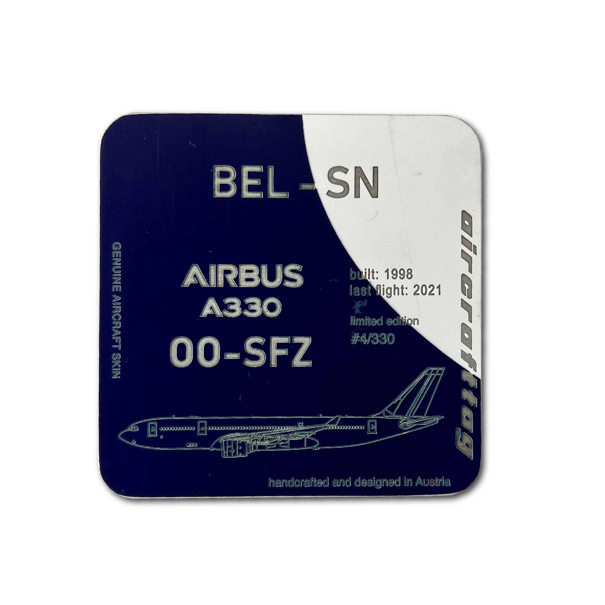 Coaster - Airbus A330 - OO-SFZ - Brussels Airlines – Aircrafttag