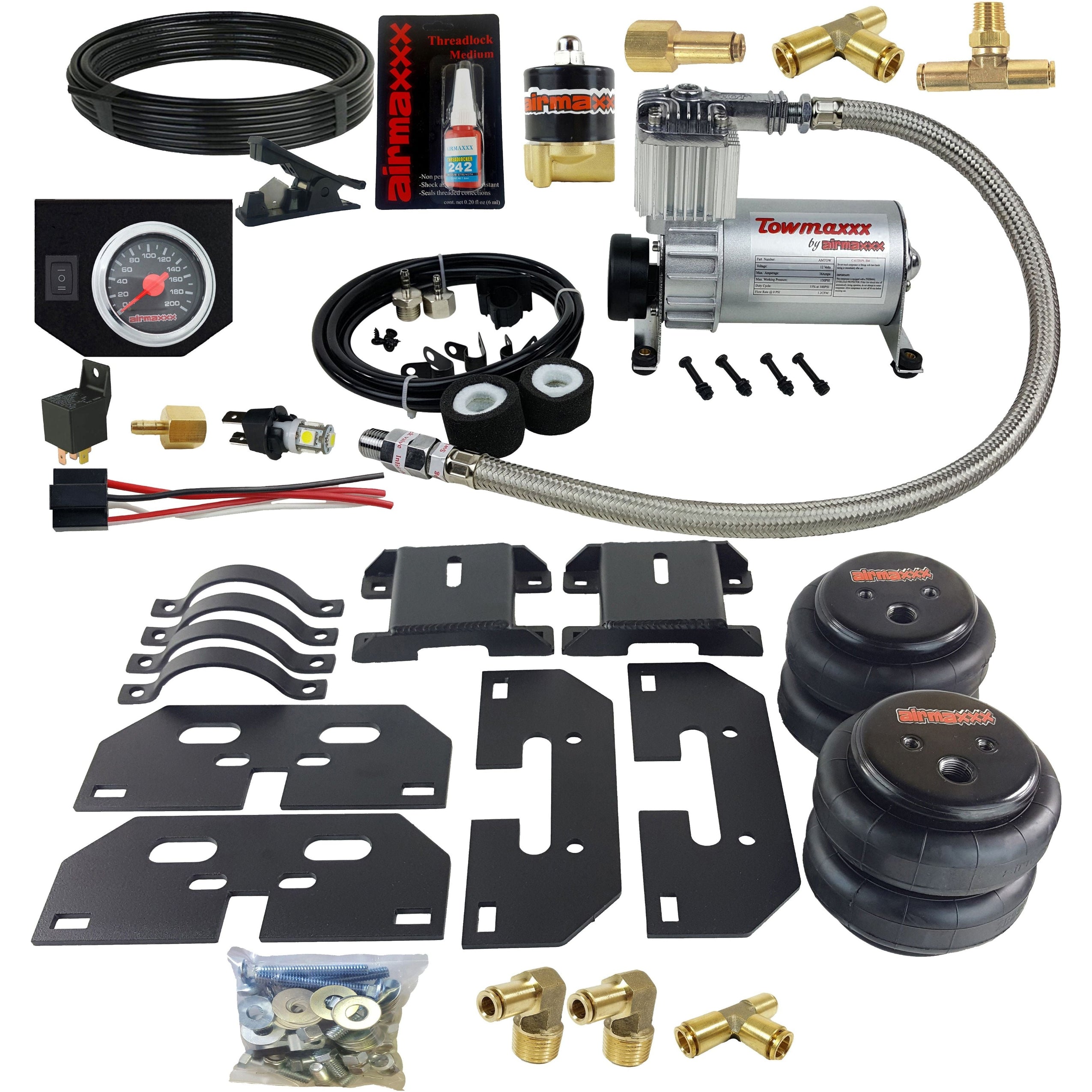 airmaxxx Tow Assist Kit w/Air Management Fits 2003–13 Ram 3500