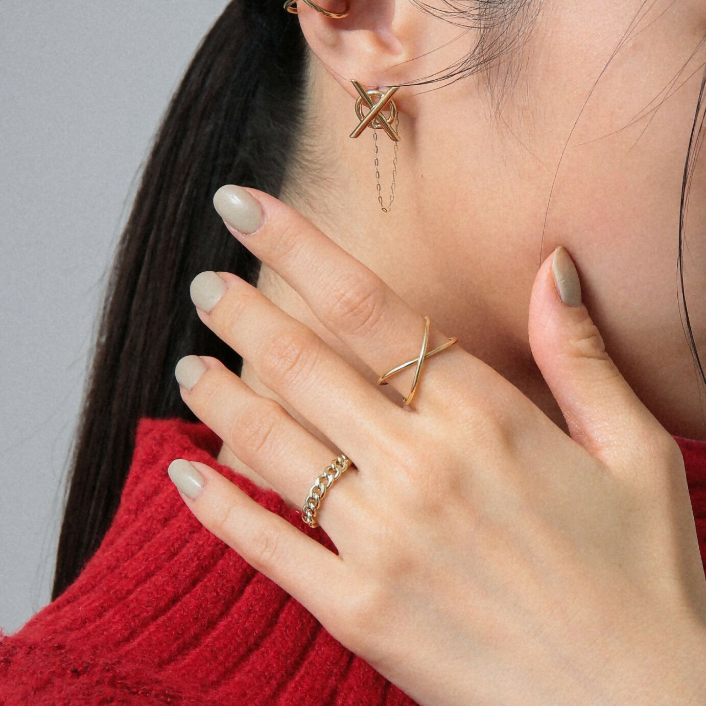 K18 クロス リング / 18K cross ring | アモンズ