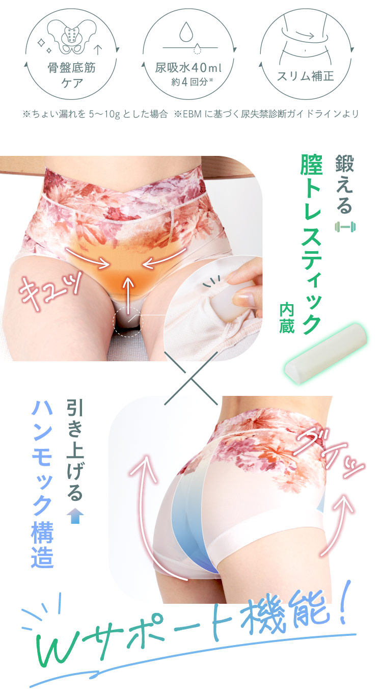 公式】骨盤底筋ケアトレショーツ sara24(サラニーヨン) | amepla