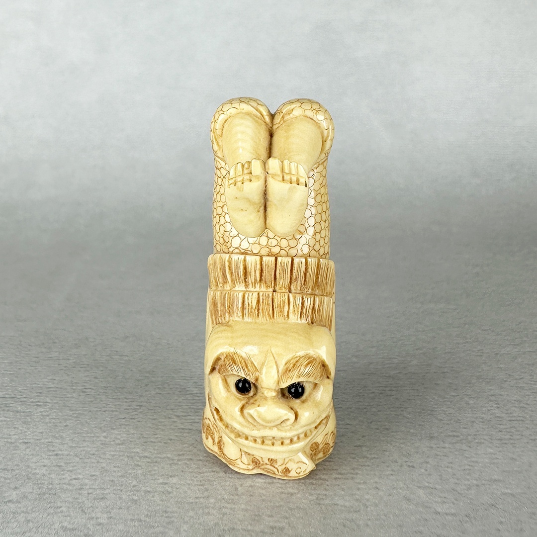 ⚫️新年セール⚫️コメント参照⚫️ 根付 牙 骨等 天然素材 獅子舞 正