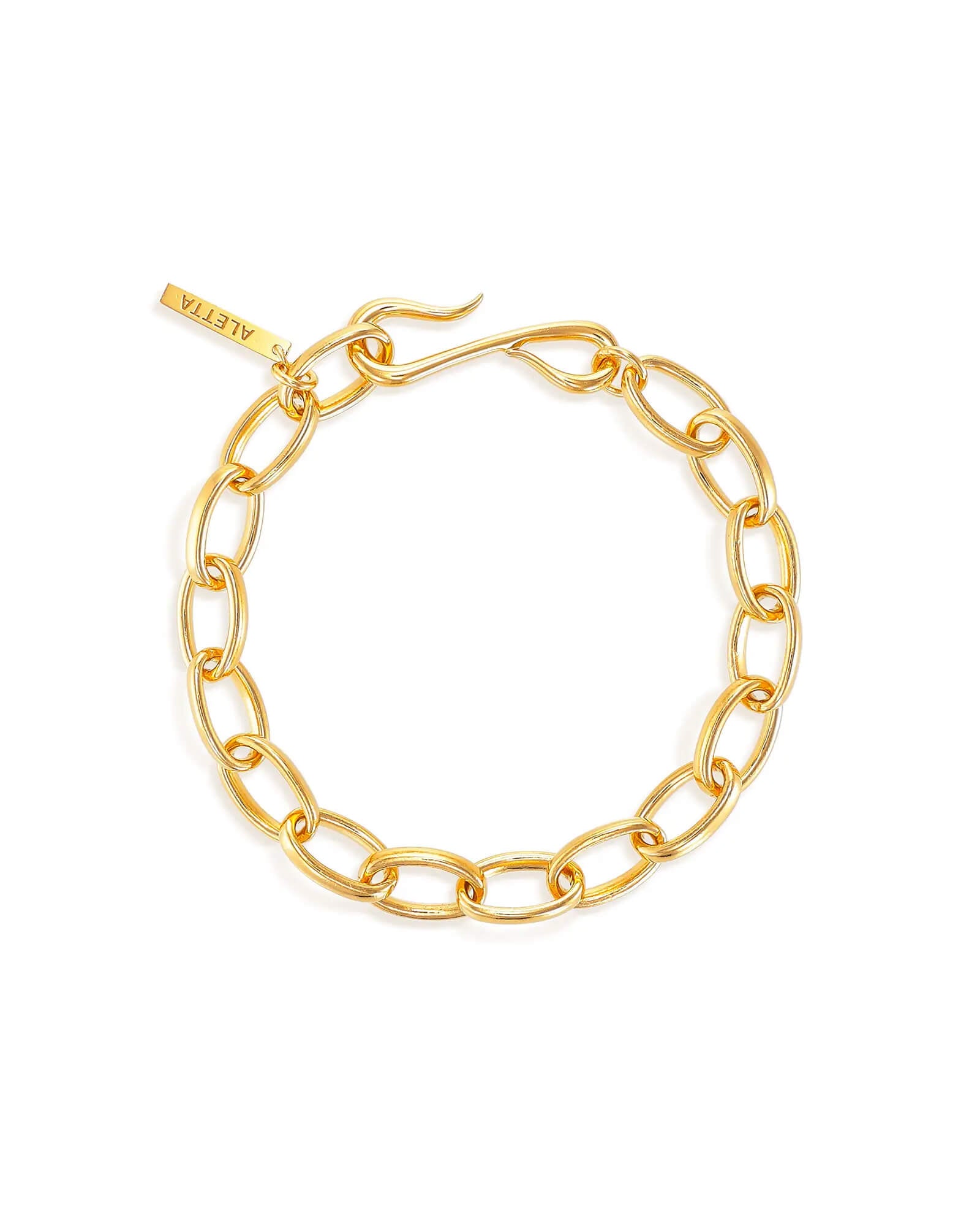 オーバルチェーンブレスレット | 重厚感のある大ぶりシルバー925