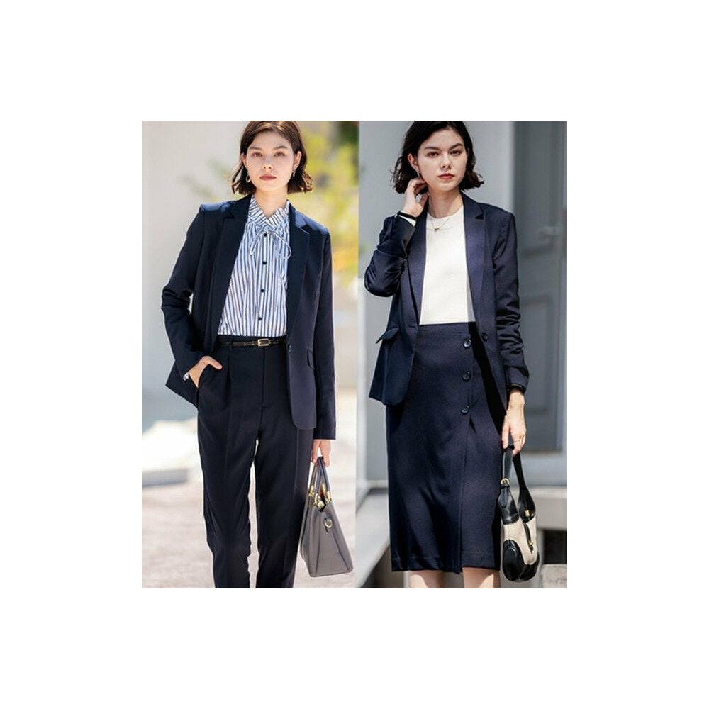 4点スーツ】〈テーパードパンツ〉スゴく伸びる全方向ストレッチ！洗え