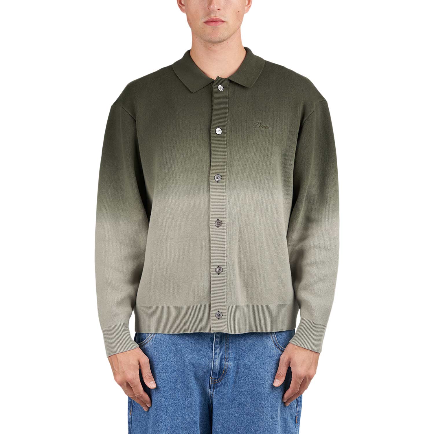 Dime Dipped Cardigan (Green) DIMEFA247SAG - Allike Store