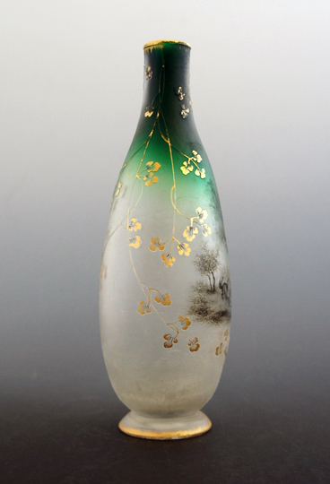 ドーム・ナンシー「イソップ寓話文花瓶」《アンティックかとう》