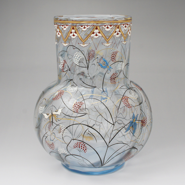 アールヌーボー ガラス作品 花器 インテリア 自然をモチーフにした