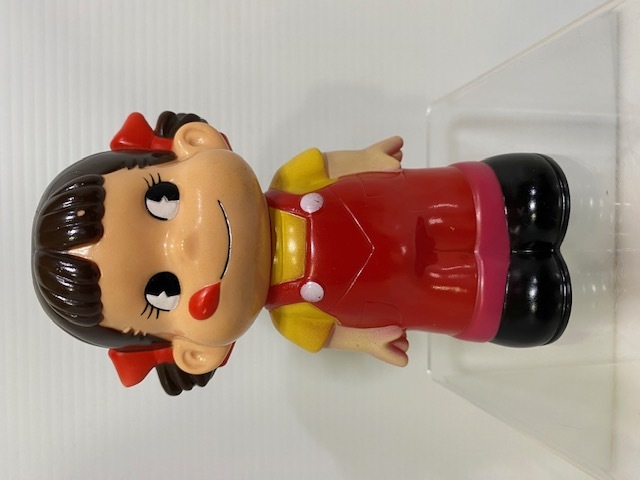 不二家☆ペコちゃん☆昭和レトロ☆ソフビ人形 14．0cm 当時物