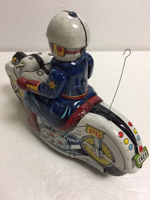 ウサギ屋 ブリキ P.D. オートバイ バイク Vツイン 長さ 21．0cm