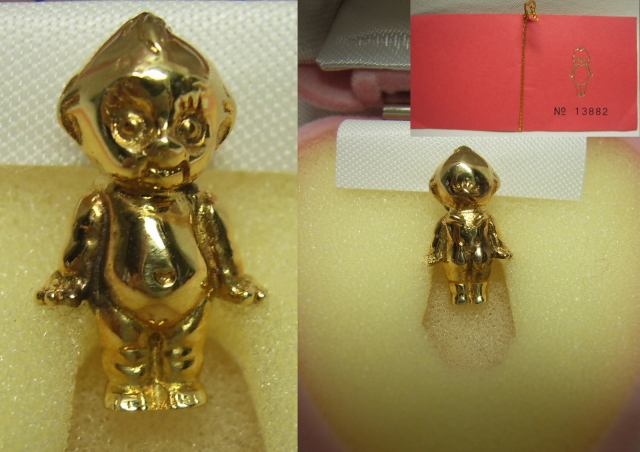 K18 ゴールドキューピー 2001年 懸賞品 【TO2317】