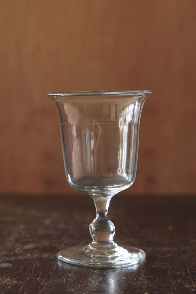 アンティークウォーターグラス ワイングラス 吹きガラス フランス