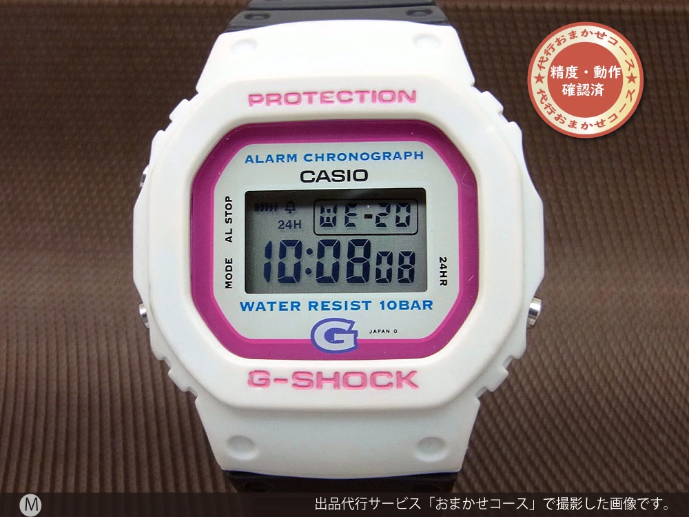 JA-1570| CASIO G-SHOCK BABY-G DW-520 初代モデル ホワイト×ピンク