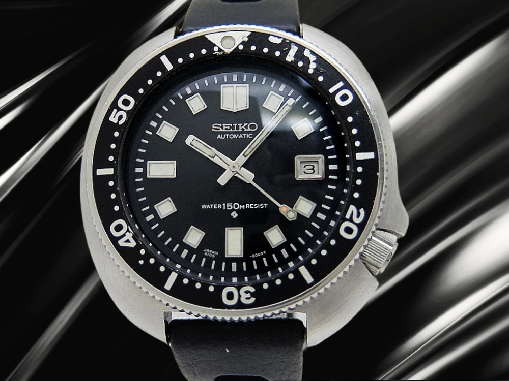 JA-3478| セイコー セカンドダイバー 150m 6105-8110 植村モデル 後期