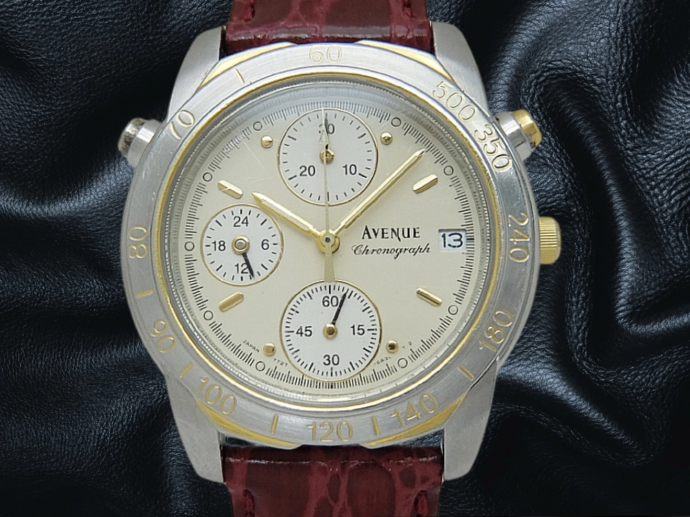 JA-3210| セイコー アヴェニュー クロノグラフ 7T27-6A20 SSコンビ