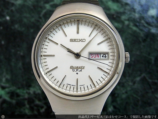 JA-0545| セイコー V.F.A. 3823-7000 ホワイトダイヤル ダブル