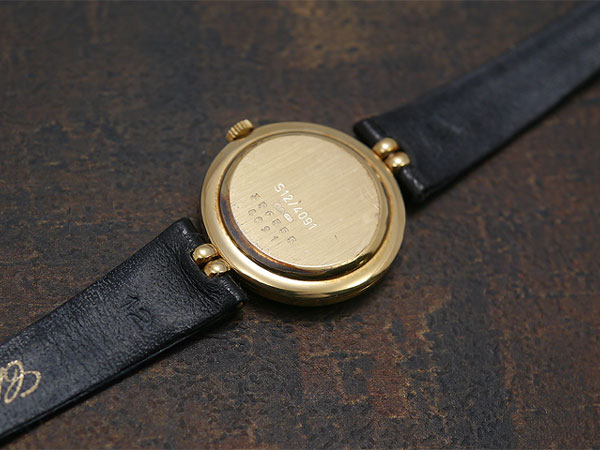 ショパール CHOPARD ジュネーブ 18KYG ラウンドケース 4ptダイヤ