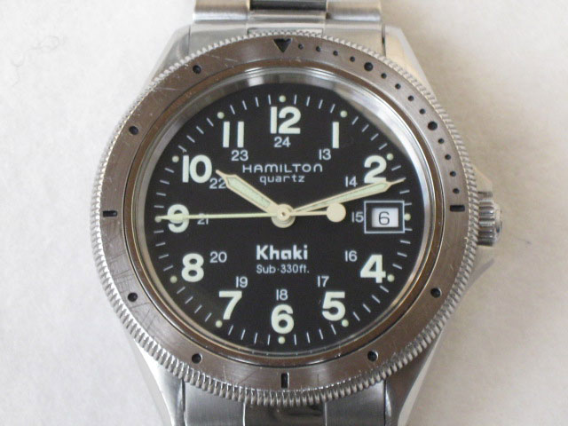 ハミルトン カーキ ダイバー SUB 330FT ミリタリータイプ クオーツ