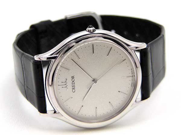 セイコー クレドール CREDOR 18KWG クオーツ 7771-6020 保証書付属