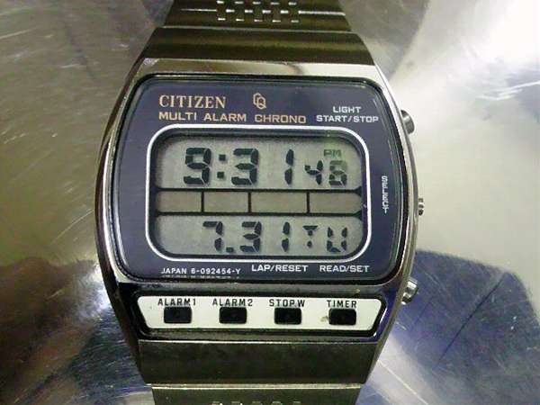 シチズン マルチアラームDC 1980年代の高級デジタル タグ付き | アン