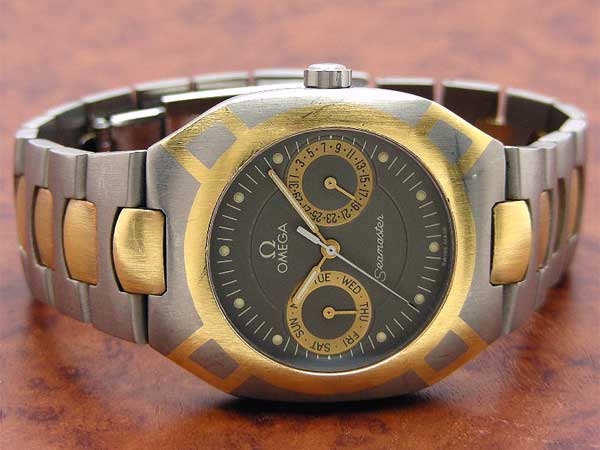 オメガ シーマスター ポラリス チタン コンビ デイデイト クオーツ