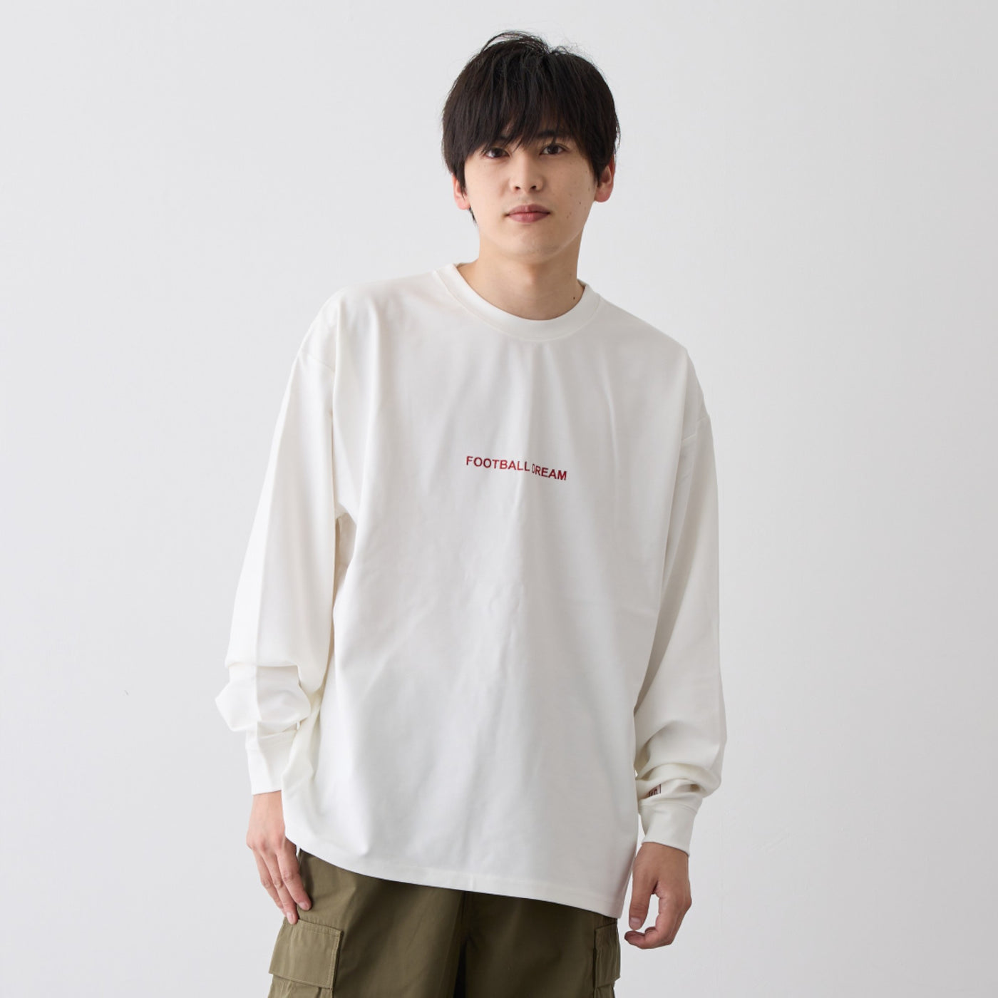 F.D. FOOTBALLDREAM PONTI LS TEE（WHITE） – 鹿島アントラーズFC