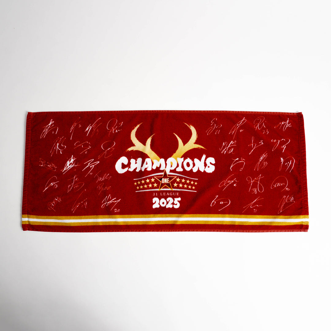 25J1リーグ優勝記念フェイスタオル（サイン）【予約】 – 鹿島